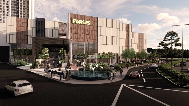 FORUS lifestyle mall entrance, Permas Jaya