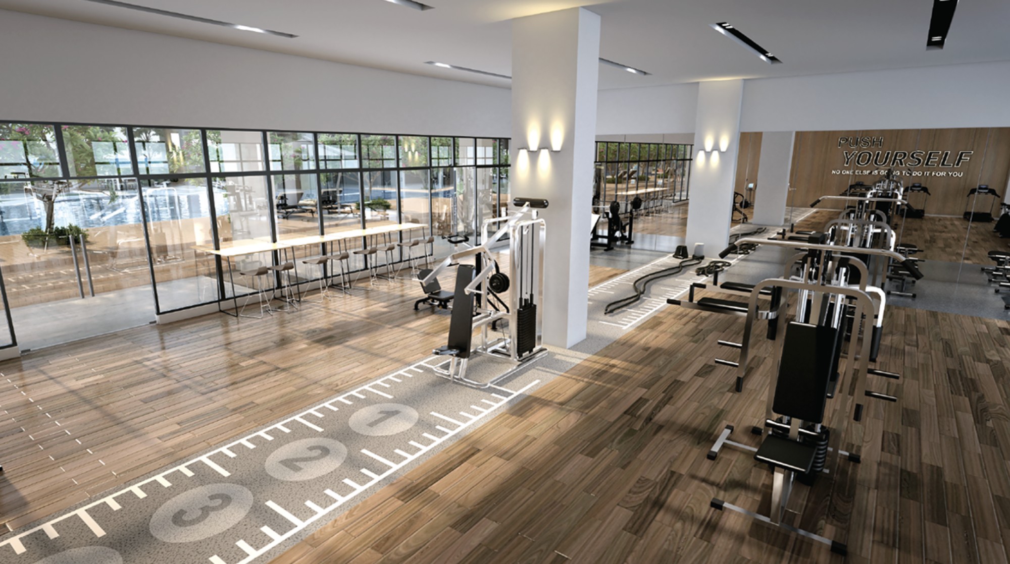 Permas Heights gym room